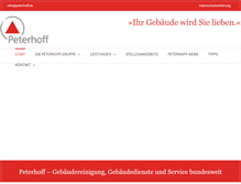 Tablet Screenshot of peterhoff.de